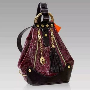 Marino Orlandi Alligator Leather Bucket Bag Purse
